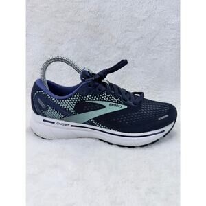 Brooks Ghost 14 Womens Running Shoes Navy Blue Mint Size 6.5 B